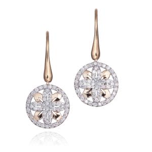 Ellipse Collection Diamond Drop Earrings