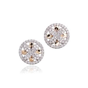 Ellipse Collection Diamond Stud Earrings