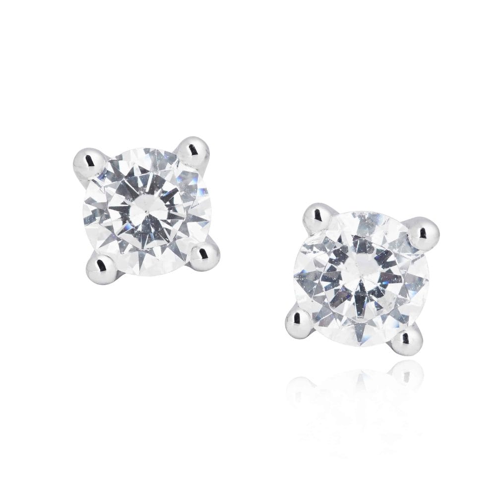 Diamond Set Stud Earrings